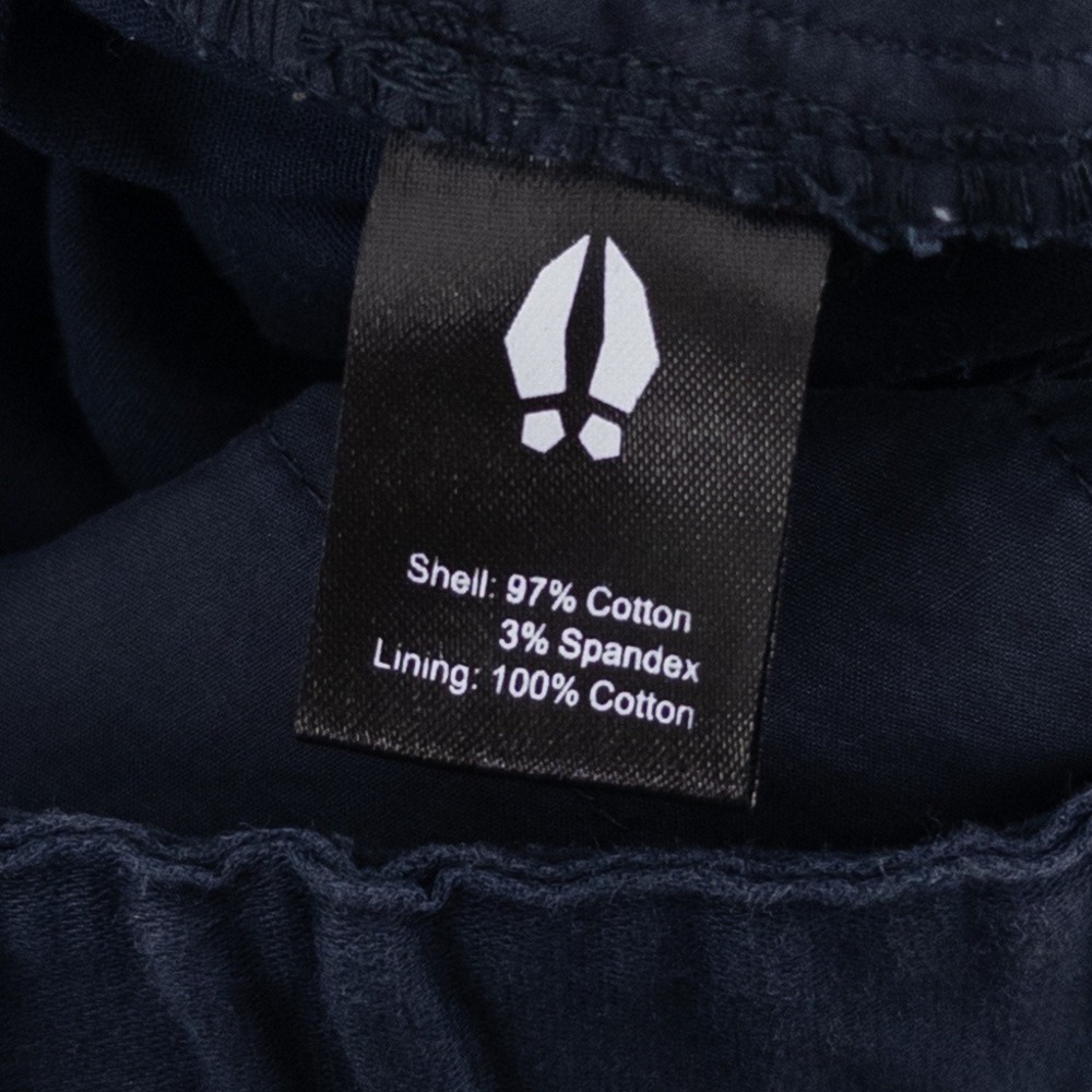 Bearded Goat Mens M Pants Navy Blue Elastic Waist Stretch Twill Gorpcore Utility - Picture 10 of 16